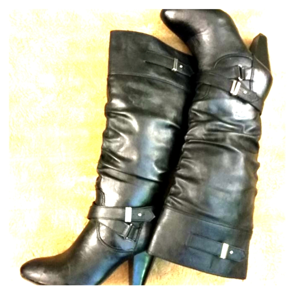Rampage Black Leather Boots